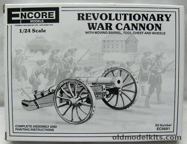 Encore 1/24 Revolutionary War Cannon - (ex-Palmer / Life-Like), EC9691 plastic model kit